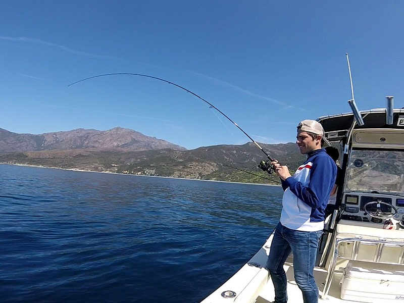 Peche au broumé à Saint-Florent en Corse